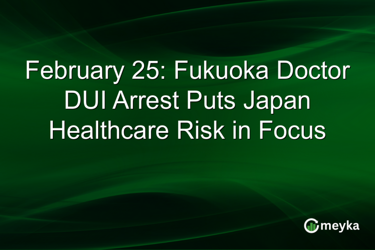 February 25: Fukuoka Doctor DUI Arrest Puts Japan Healthcare Risk in Focus