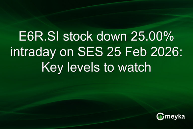 E6R.SI stock down 25.00% intraday on SES 25 Feb 2026: Key levels to watch