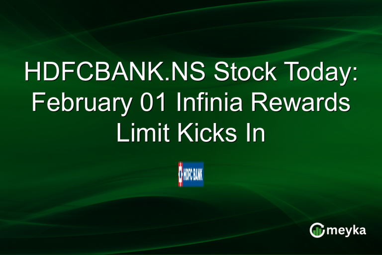 HDFCBANK.NS Stock Today: February 01 Infinia Rewards Limit Kicks In
