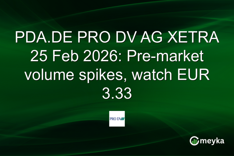 PDA.DE PRO DV AG XETRA 25 Feb 2026: Pre-market volume spikes, watch EUR 3.33
