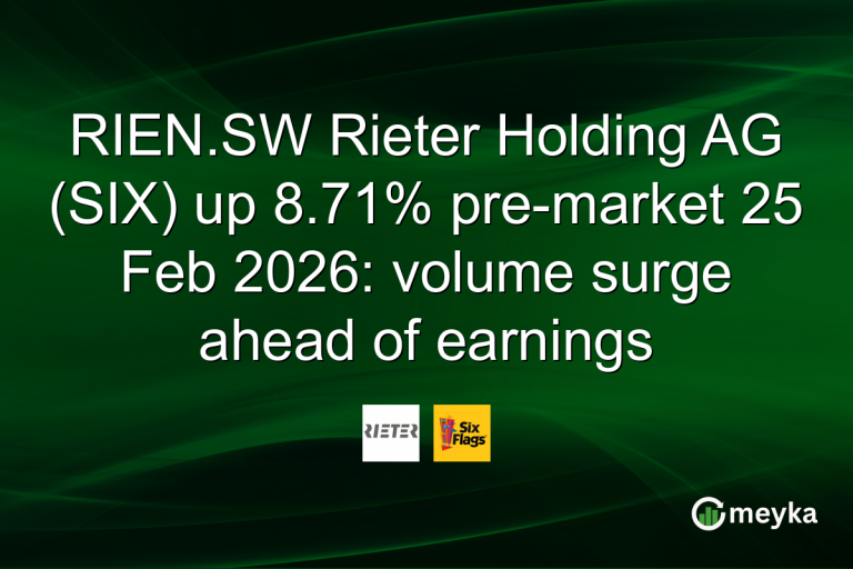 RIEN.SW Rieter Holding AG (SIX) up 8.71% pre-market 25 Feb 2026: volume surge ahead of earnings