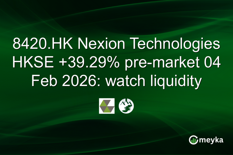8420.HK Nexion Technologies HKSE +39.29% pre-market 04 Feb 2026: watch liquidity