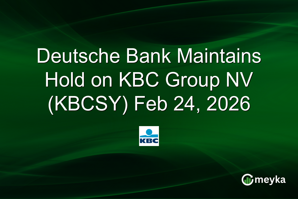 Deutsche Bank Maintains Hold on KBC Group NV (KBCSY) Feb 24, 2026