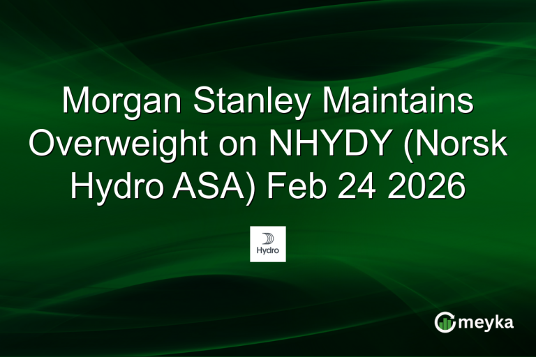 Morgan Stanley Maintains Overweight on NHYDY (Norsk Hydro ASA) Feb 24 2026