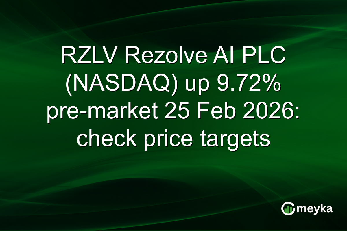 RZLV Rezolve AI PLC (NASDAQ) up 9.72% pre-market 25 Feb 2026: check price targets