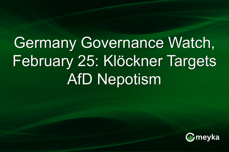 Germany Governance Watch, February 25: Klöckner Targets AfD Nepotism