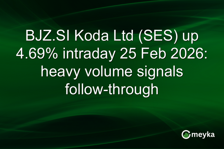 BJZ.SI Koda Ltd (SES) up 4.69% intraday 25 Feb 2026: heavy volume signals follow-through