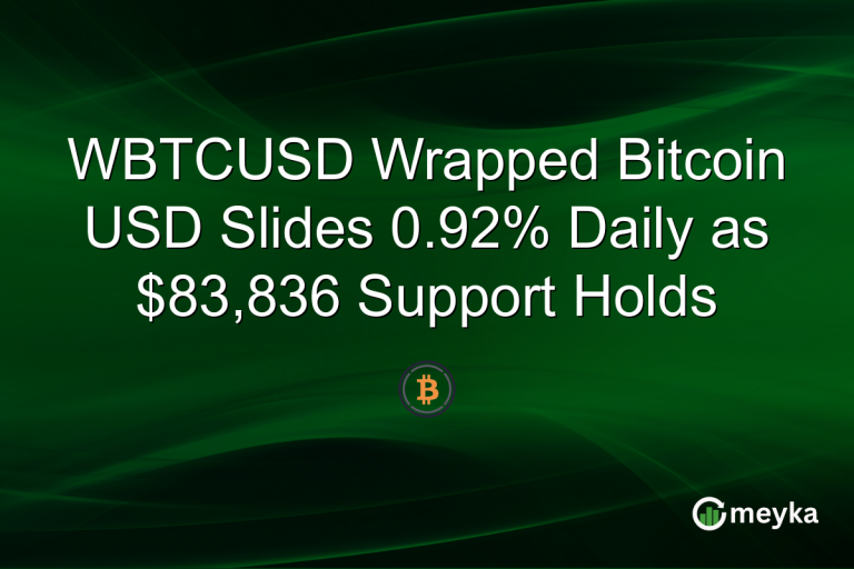 WBTCUSD Wrapped Bitcoin USD Slides 0.92% Daily as $83,836 Support Holds