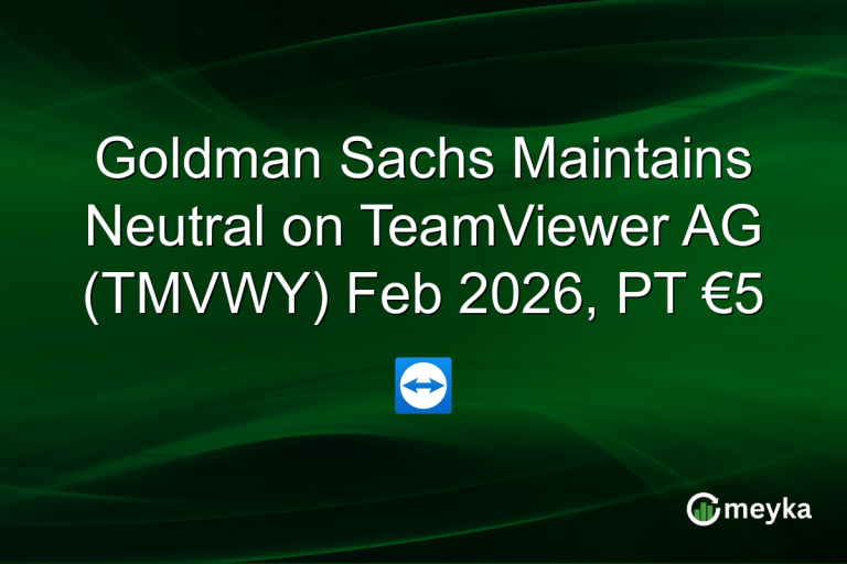 Goldman Sachs Maintains Neutral on TeamViewer AG (TMVWY) Feb 2026, PT €5