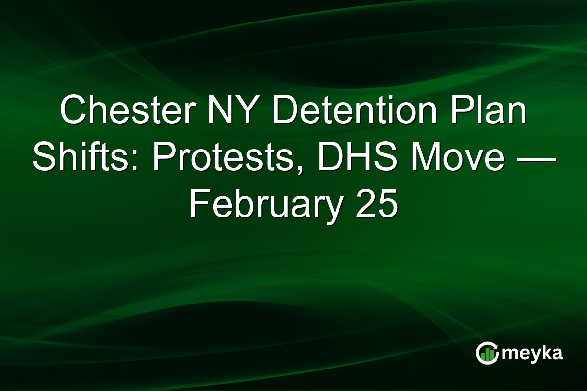 Chester NY Detention Plan Shifts: Protests, DHS Move — February 25
