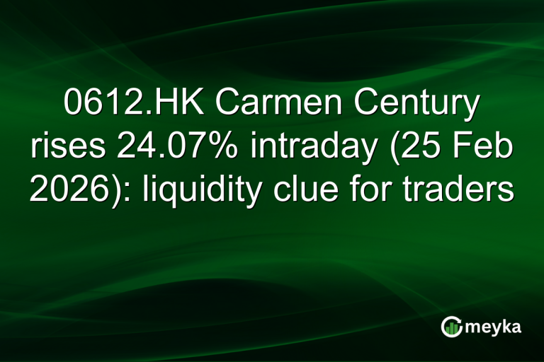 0612.HK Carmen Century rises 24.07% intraday (25 Feb 2026): liquidity clue for traders