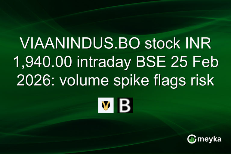 VIAANINDUS.BO stock INR 1,940.00 intraday BSE 25 Feb 2026: volume spike flags risk