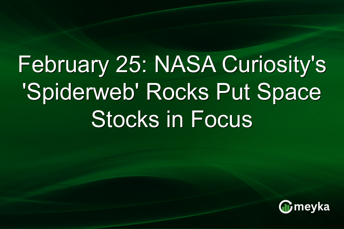February 25: NASA Curiosity's 'Spiderweb' Rocks Put Space Stocks in Focus