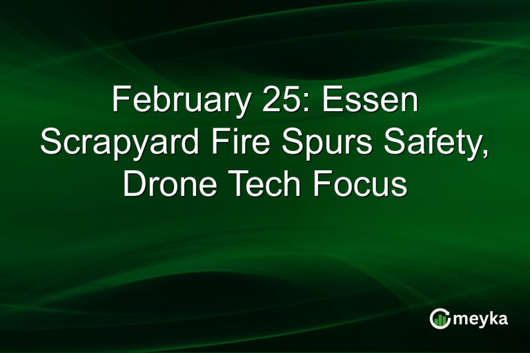February 25: Essen Scrapyard Fire Spurs Safety, Drone Tech Focus