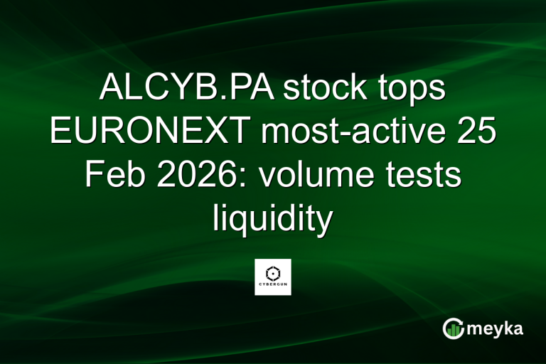 ALCYB.PA stock tops EURONEXT most-active 25 Feb 2026: volume tests liquidity