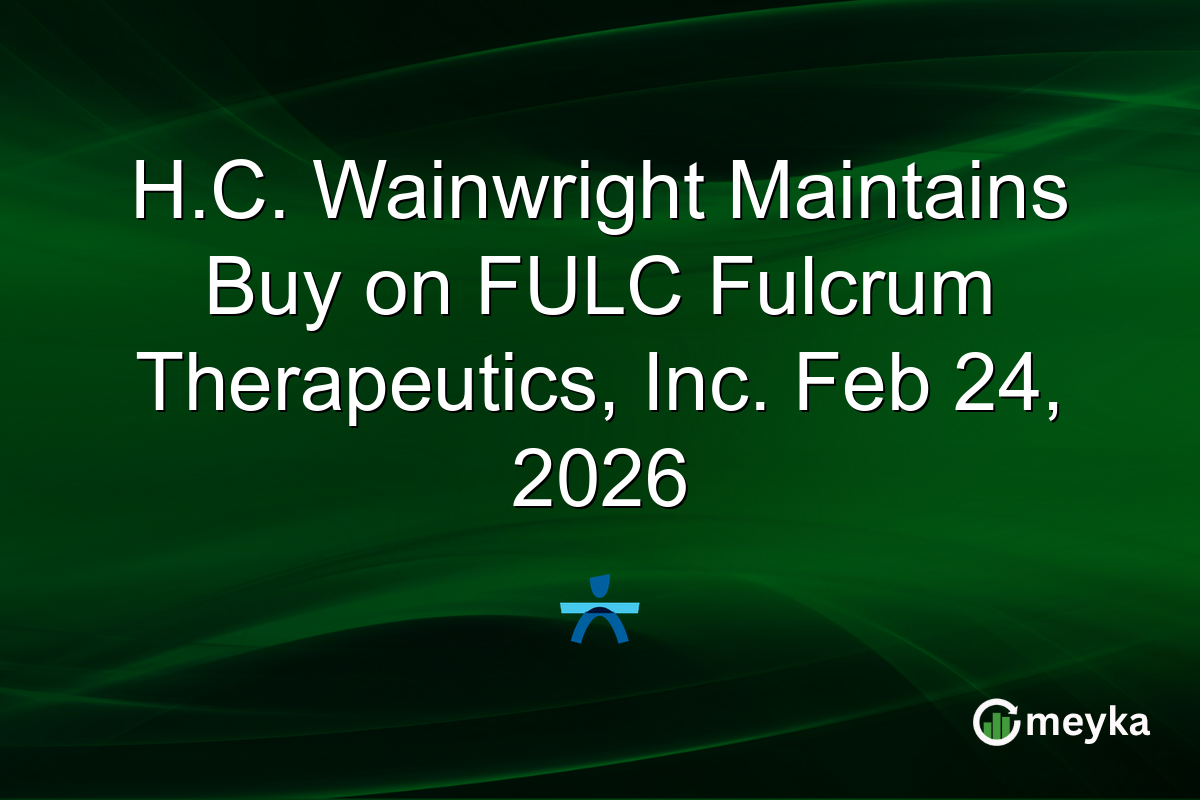 H.C. Wainwright Maintains Buy on FULC Fulcrum Therapeutics, Inc. Feb 24, 2026
