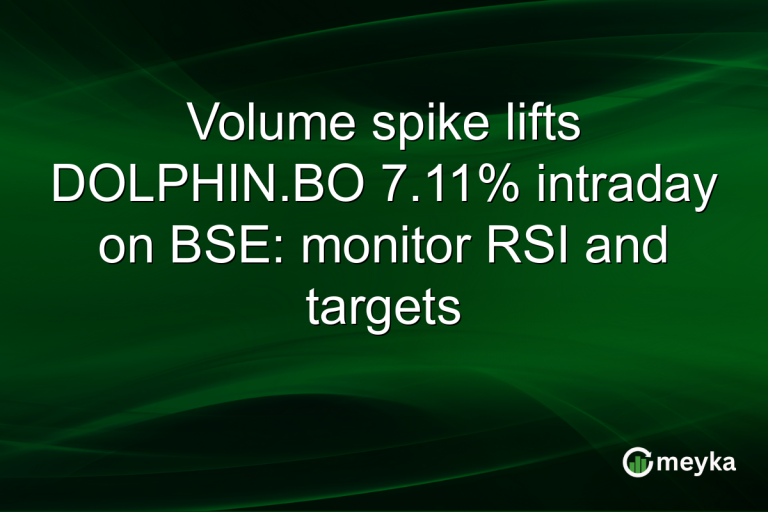 Volume spike lifts DOLPHIN.BO 7.11% intraday on BSE: monitor RSI and targets