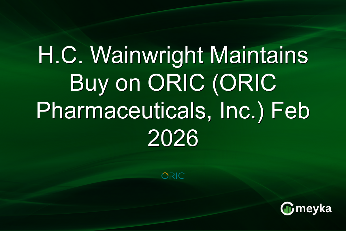 H.C. Wainwright Maintains Buy on ORIC (ORIC Pharmaceuticals, Inc.) Feb 2026