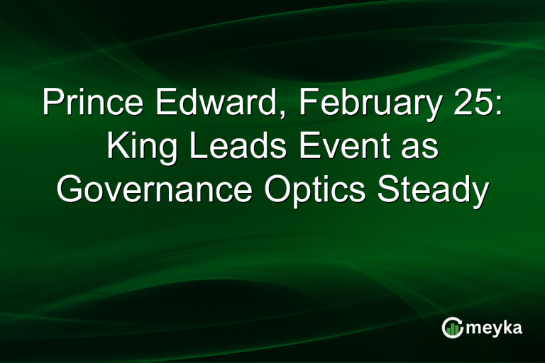 Prince Edward, February 25: King Leads Event as Governance Optics Steady