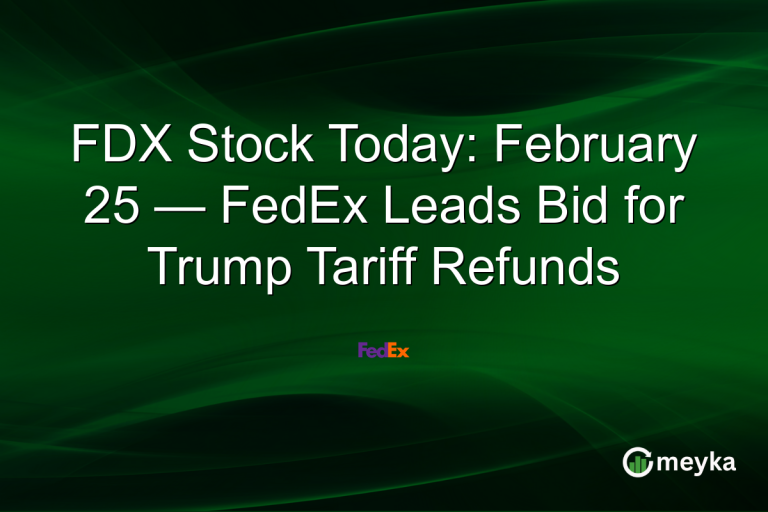 FDX Stock Today: February 25 — FedEx Leads Bid for Trump Tariff Refunds