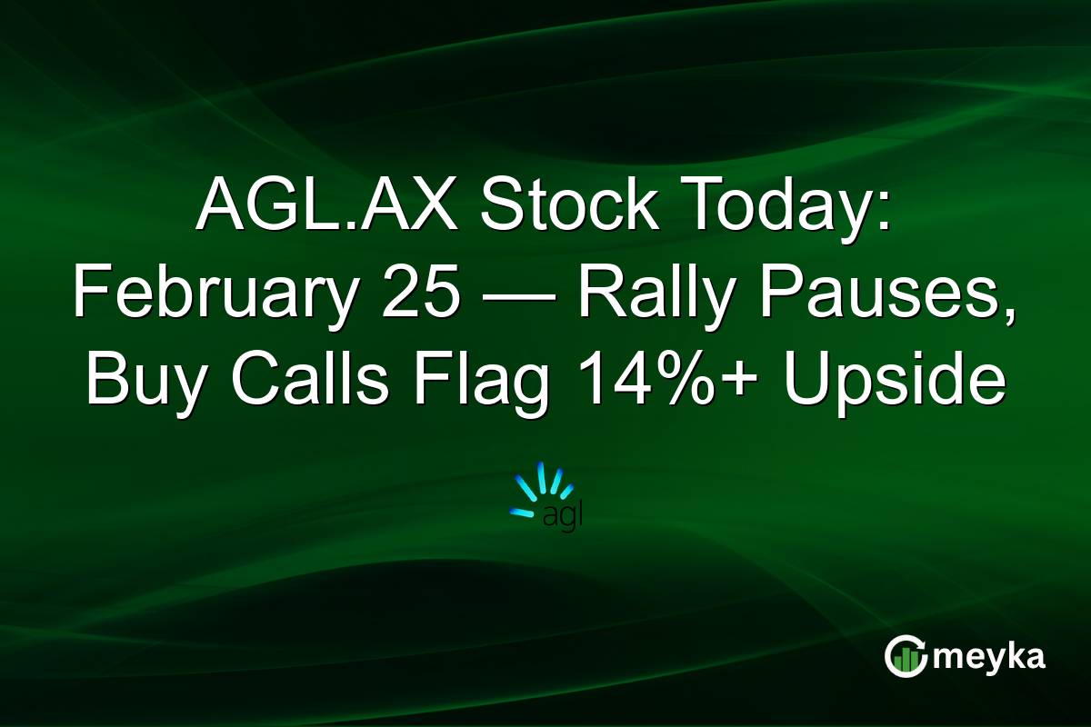 AGL.AX Stock Today: February 25 — Rally Pauses, Buy Calls Flag 14%+ Upside