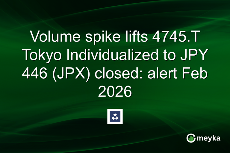 Volume spike lifts 4745.T Tokyo Individualized to JPY 446 (JPX) closed: alert Feb 2026