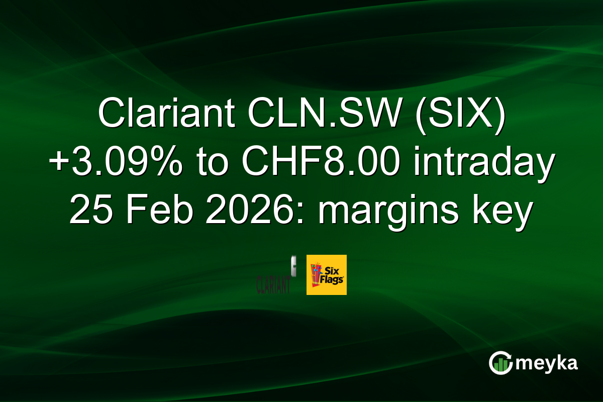 Clariant CLN.SW (SIX) +3.09% to CHF8.00 intraday 25 Feb 2026: margins key