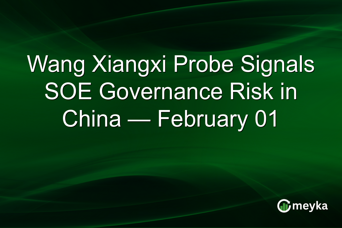 Wang Xiangxi Probe Signals SOE Governance Risk in China — February 01