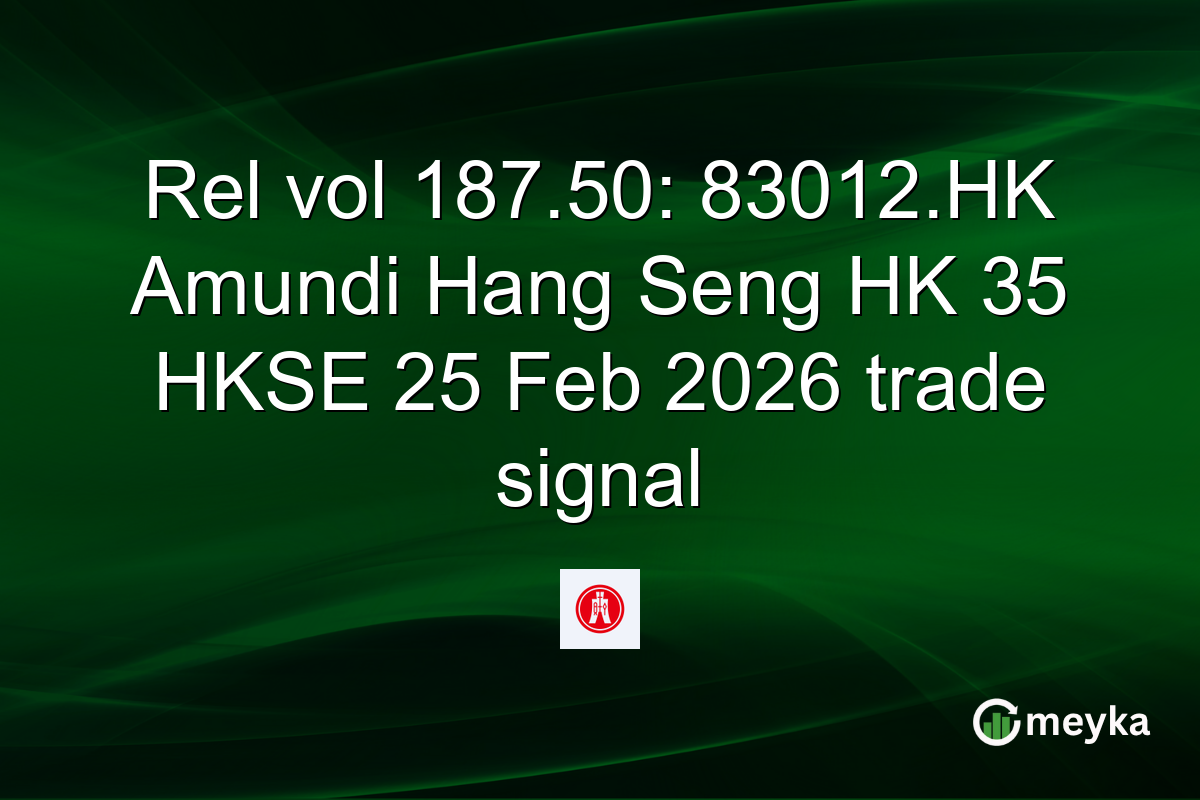 Rel vol 187.50: 83012.HK Amundi Hang Seng HK 35 HKSE 25 Feb 2026 trade signal