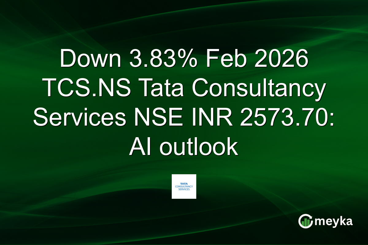 Down 3.83% Feb 2026 TCS.NS Tata Consultancy Services NSE INR 2573.70: AI outlook