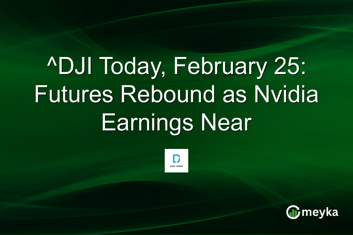 ^DJI Today, February 25: Futures Rebound as Nvidia Earnings Near