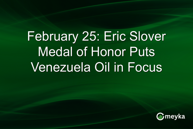 February 25: Eric Slover Medal of Honor Puts Venezuela Oil in Focus