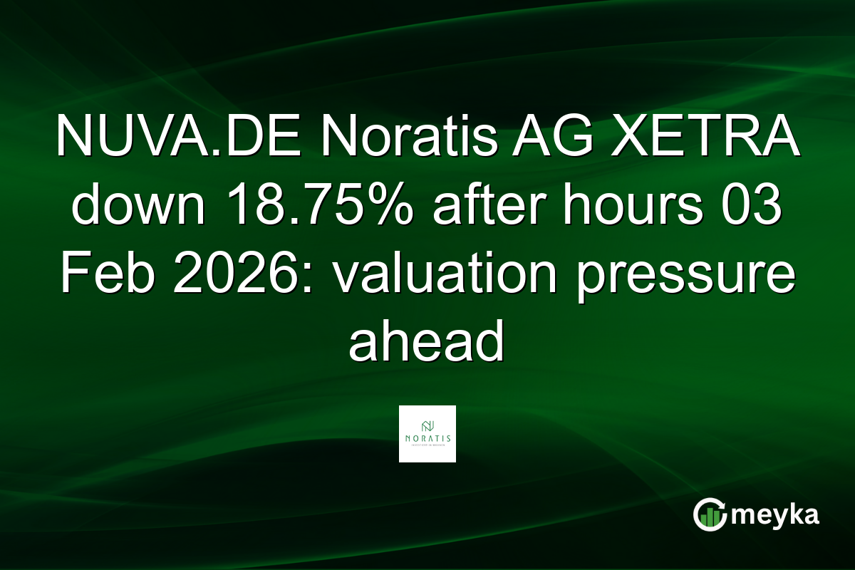 NUVA.DE Noratis AG XETRA down 18.75% after hours 03 Feb 2026: valuation pressure ahead