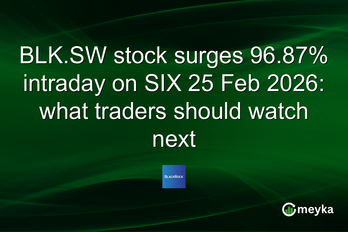BLK.SW stock surges 96.87% intraday on SIX 25 Feb 2026: what traders should watch next