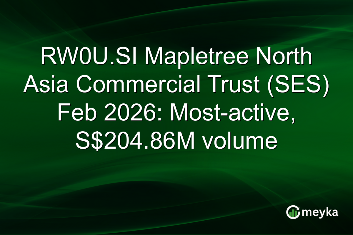RW0U.SI Mapletree North Asia Commercial Trust (SES) Feb 2026: Most-active, S$204.86M volume