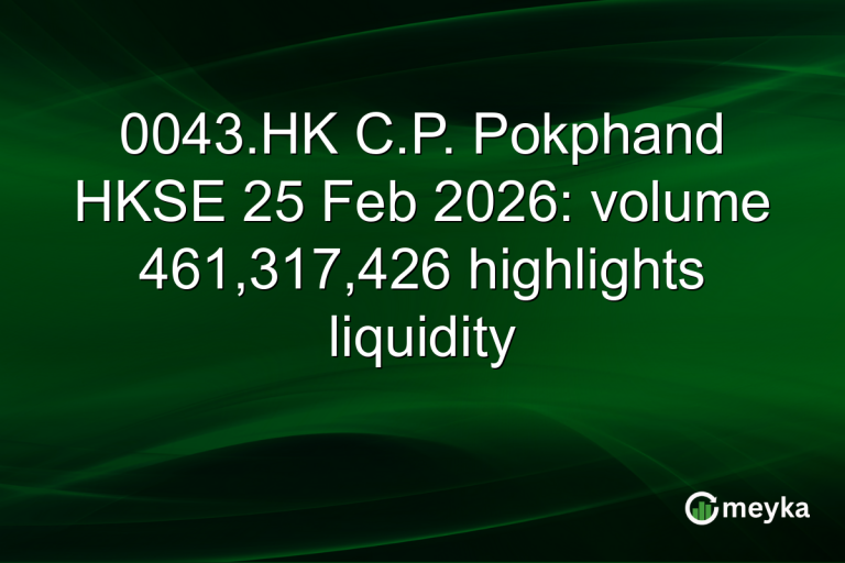 0043.HK C.P. Pokphand HKSE 25 Feb 2026: volume 461,317,426 highlights liquidity
