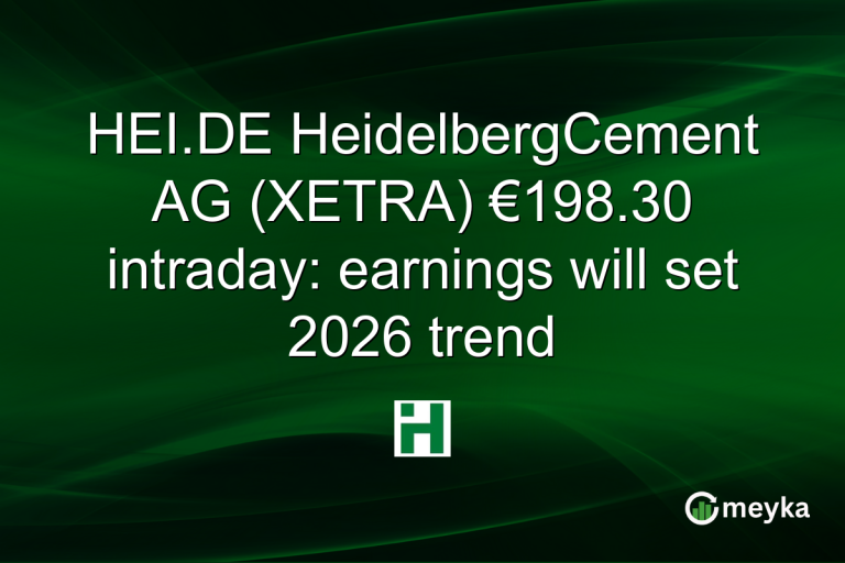 HEI.DE HeidelbergCement AG (XETRA) €198.30 intraday: earnings will set 2026 trend
