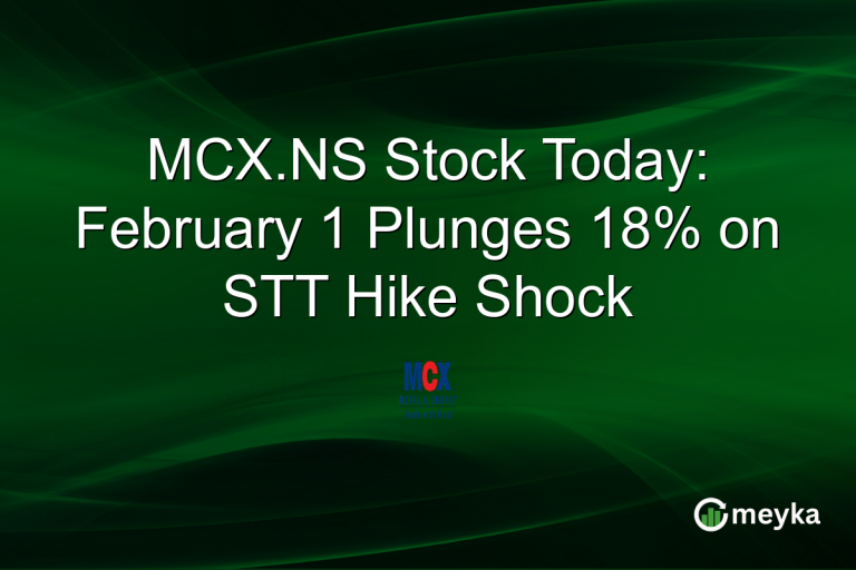 MCX.NS Stock Today: February 1 Plunges 18% on STT Hike Shock