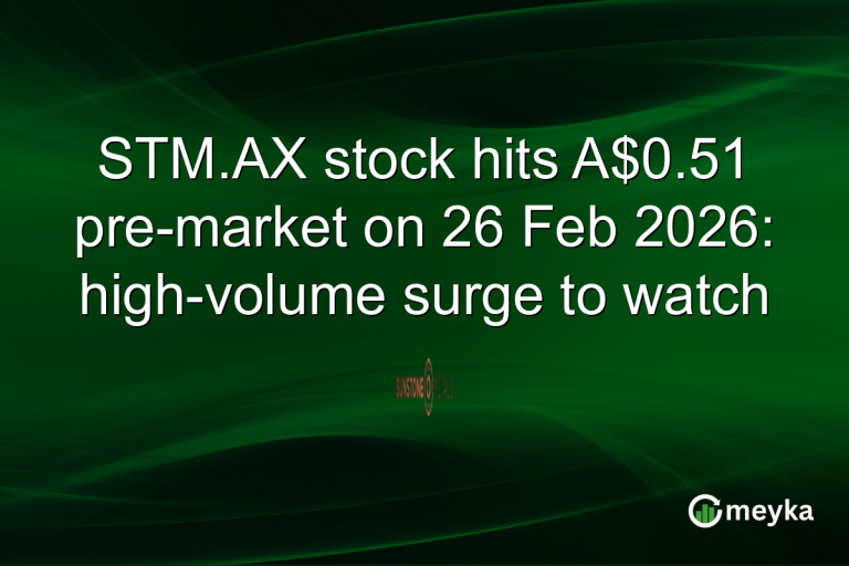 STM.AX stock hits A$0.51 pre-market on 26 Feb 2026: high-volume surge to watch