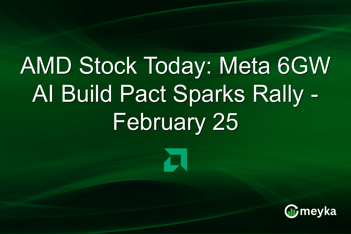 AMD Stock Today: Meta 6GW AI Build Pact Sparks Rally – February 25