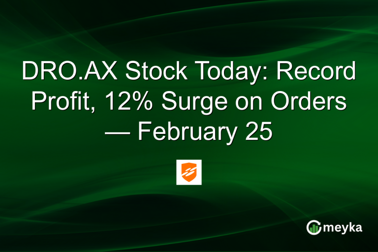 DRO.AX Stock Today: Record Profit, 12% Surge on Orders — February 25