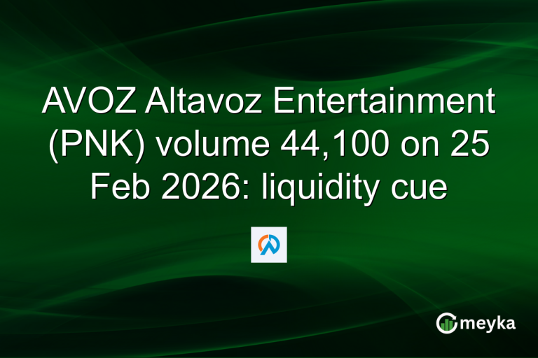 AVOZ Altavoz Entertainment (PNK) volume 44,100 on 25 Feb 2026: liquidity cue