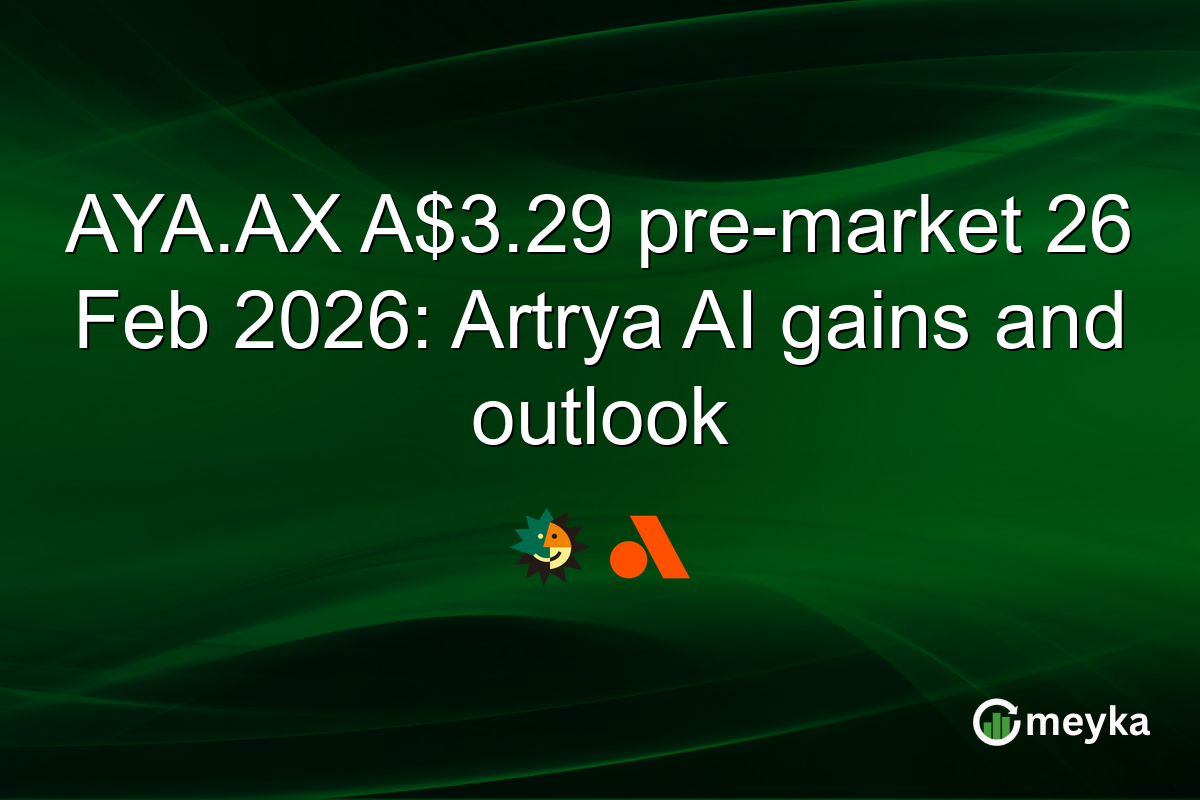 AYA.AX A$3.29 pre-market 26 Feb 2026: Artrya AI gains and outlook
