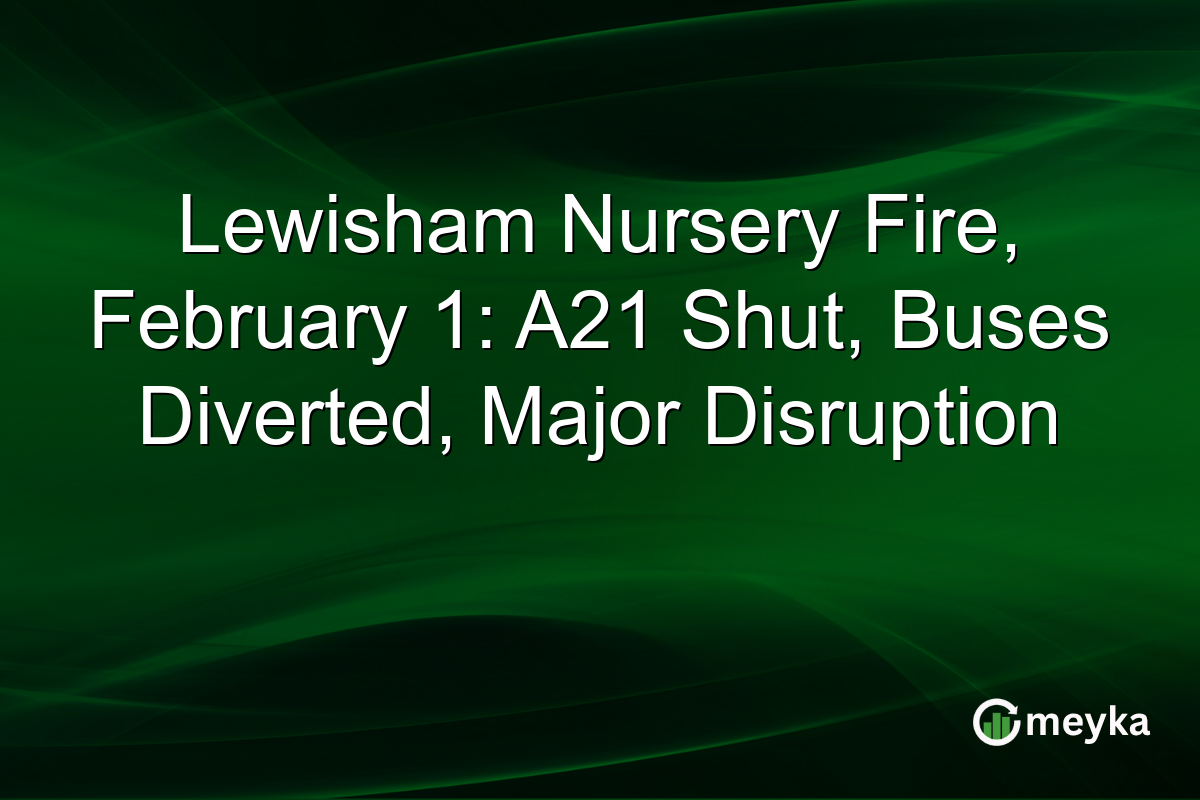 Lewisham Nursery Fire, February 1: A21 Shut, Buses Diverted, Major Disruption