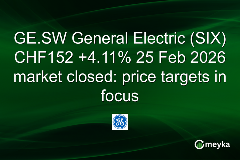 GE.SW General Electric (SIX) CHF152 +4.11% 25 Feb 2026 market closed: price targets in focus