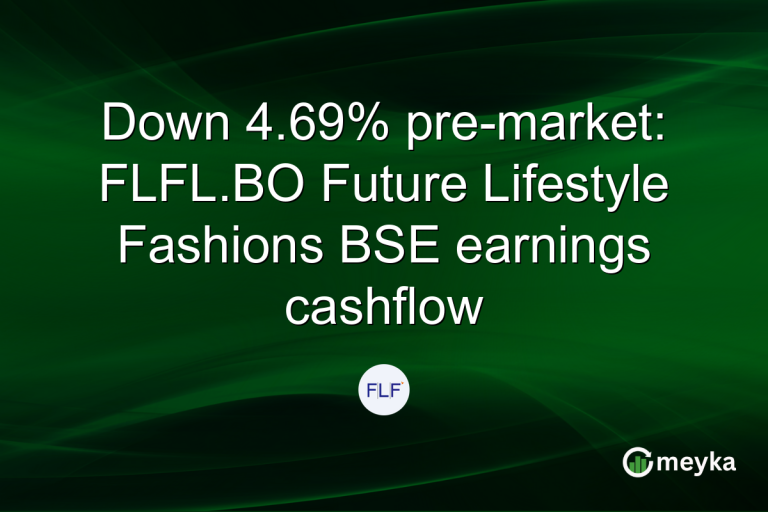 Down 4.69% pre-market: FLFL.BO Future Lifestyle Fashions BSE earnings cashflow