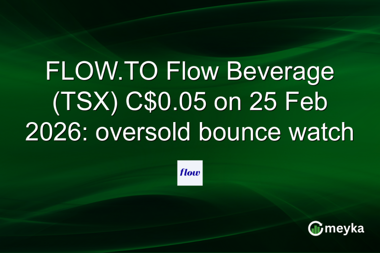FLOW.TO Flow Beverage (TSX) C$0.05 on 25 Feb 2026: oversold bounce watch