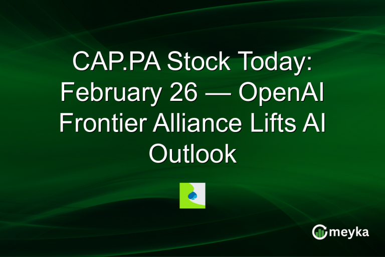 CAP.PA Stock Today: February 26 — OpenAI Frontier Alliance Lifts AI Outlook
