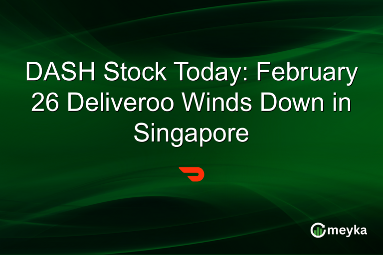 DASH Stock Today: February 26 Deliveroo Winds Down in Singapore