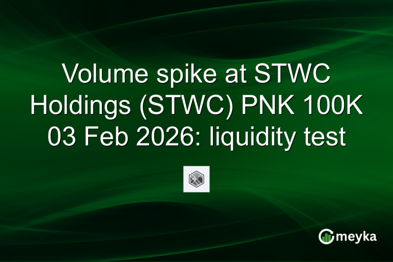 Volume spike at STWC Holdings (STWC) PNK 100K 03 Feb 2026: liquidity test